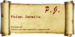Polen Jarmila névjegykártya